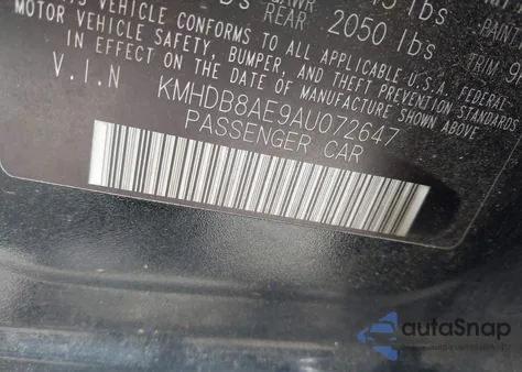 2010 Hyundai Elantra Touring Gls from USA, damaged, VIN KMHDB8AE9AU072647